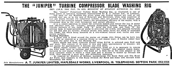 Junipre Turbine Compressor Blade Washing Rig                     
