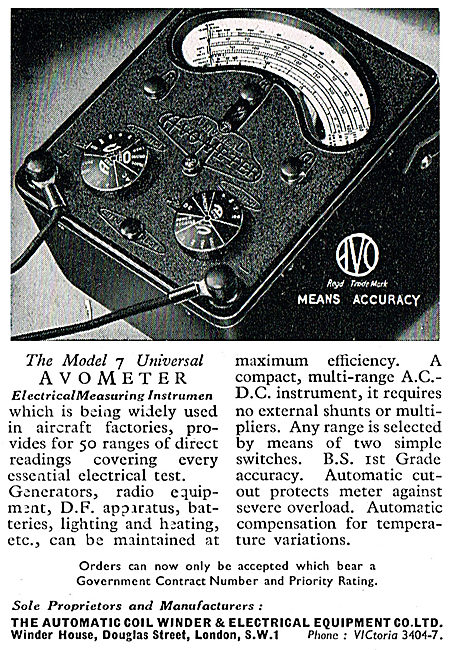 AVO Model 7 Universal  AvoMeter                                  