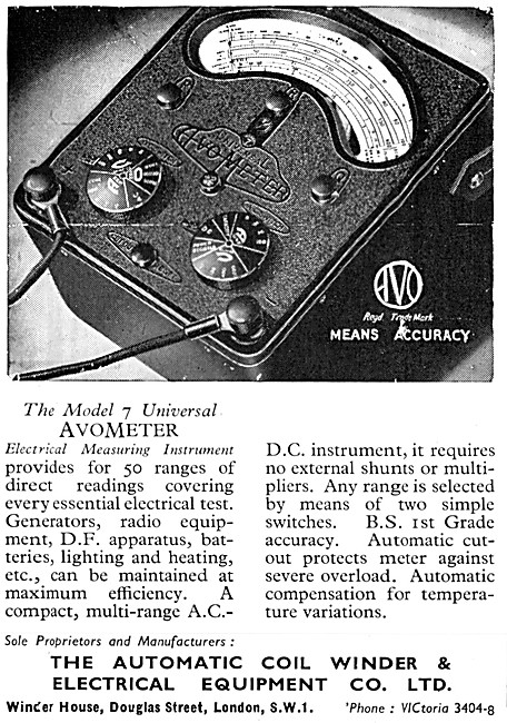 Model 7 Universal AvoMeter 1945 - AVO                            