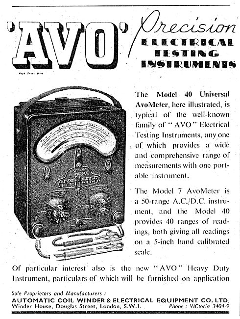 AVO Model 40 Universal AvoMeter                                  