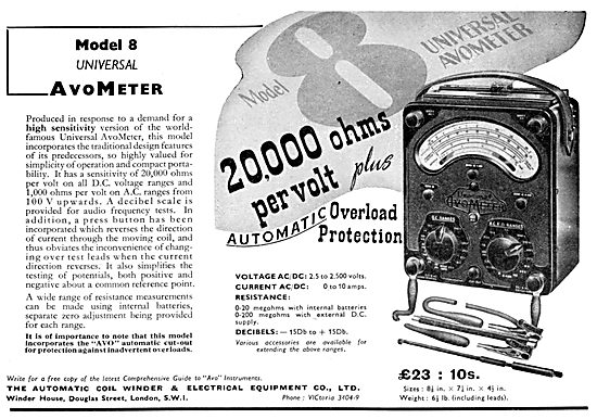 Model 8 Universal AvoMeter - AVO                                 