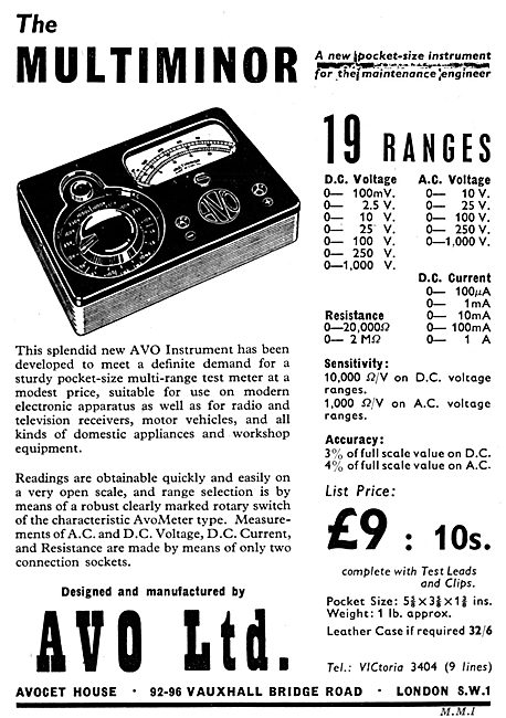 AvoMeter 19 Range MultiMinor                                     