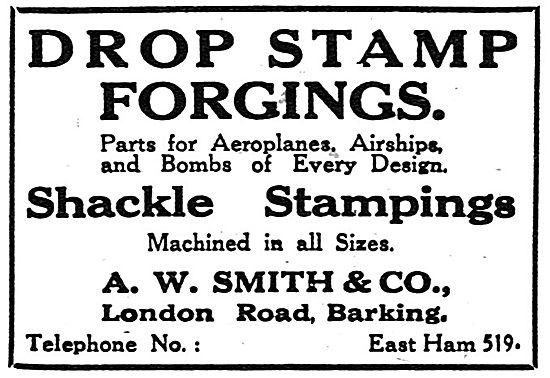 A.W.Smith & Co. London Road, Barking. - Drop Stamp Forgings      