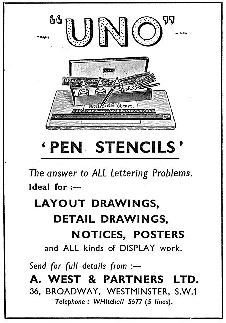 A .West & Partners - UNO Pen Stencils                            