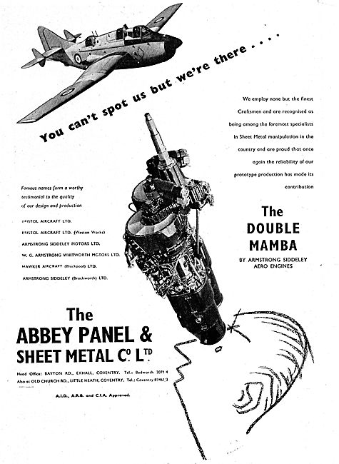 Abbey Panel Sheet Metal Assemblies For Aircraft                  