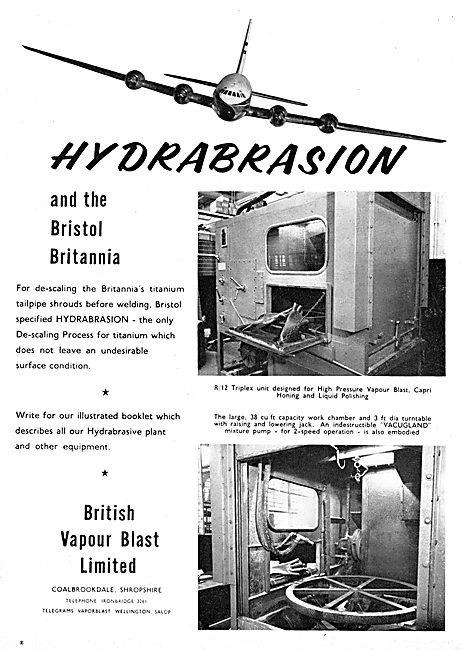 British Vapour Blast. Hydroabrasive Plant Equipment              