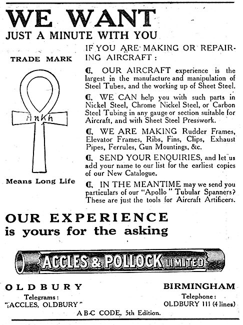 Accles & Pollock - Aircraft Components                           