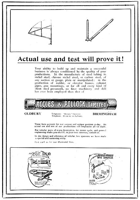 Accles & Pollock Steel Tubing                                    