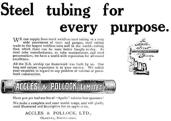 Accles & Pollock Steel Tubing                                    