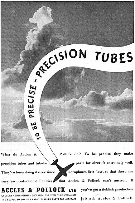 Accles & Pollock Precision Tubes & Tubular Parts For Aircraft    
