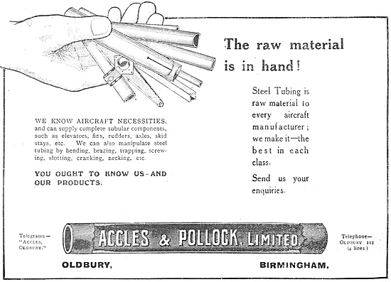 Accles & Pollock Steel Tubing 1918                               