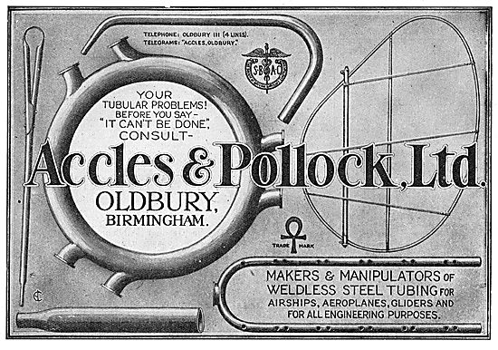 Accles & Pollock Tubular Steel For Aircraft                      