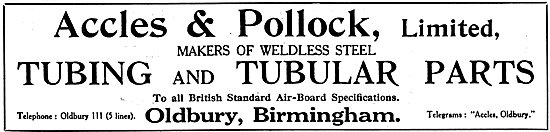 Accles & Pollock Weldless Steel Tubing                           