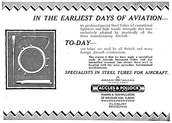Accles & Pollock From The Earliest Days Of Aviation.             