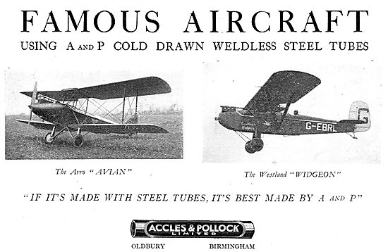 Accles & Pollock: Famous Aircraft Series - Avian & Widgeon       