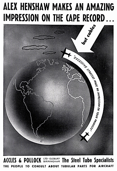 Accles & Pollock Tubular Parts For Aircraft                      