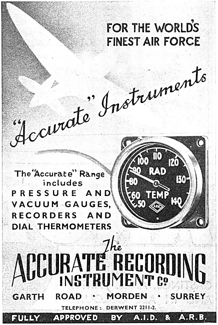  Accurate Recording Instruments - Radiator Temperature Gauges    