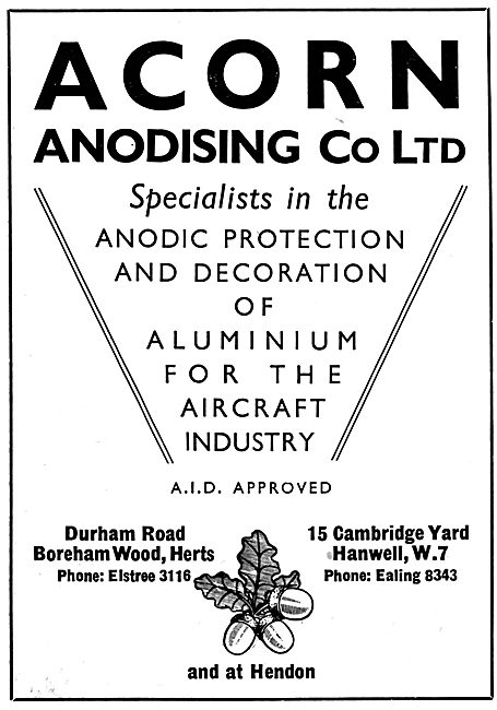 Acorn Anodising. Anodic Protection & Aluminium Decoration        