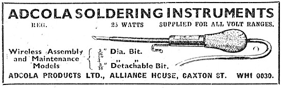 Adcola Soldering Instruments                                     