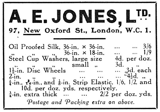 A.E.Jones - Model Aircraft Supplies & Accessories                