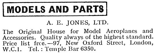 A E Jones Models And Parts                                       