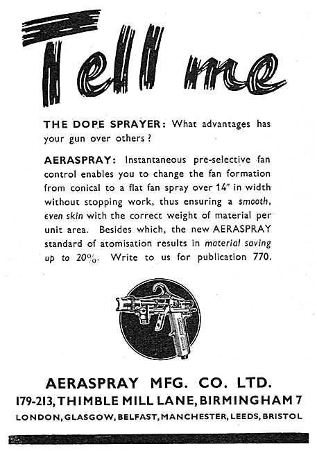 Aeraspray Spray Finishing Equipment For Aircraft                 