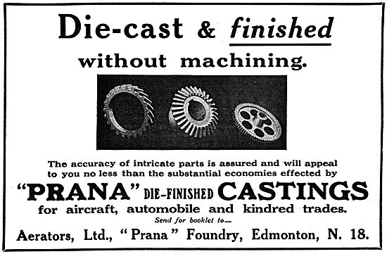 Aerators - Prana Die-Finished Castings                           