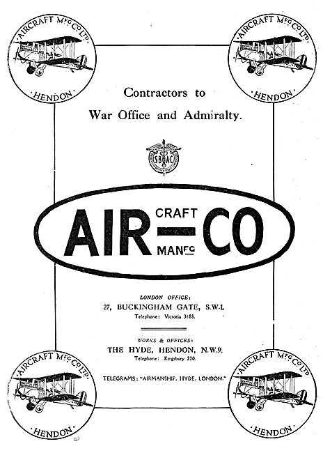 The Aircraft  Manufacturing Company - Airco                      