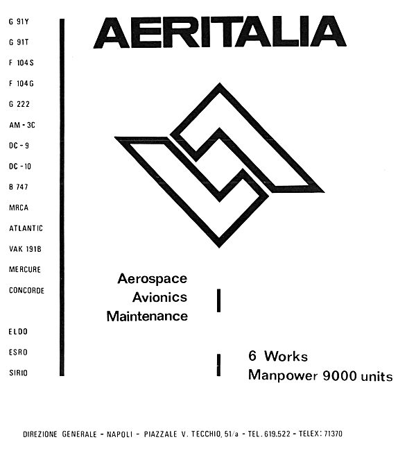 Aeritalia Aerospace 1972                                         