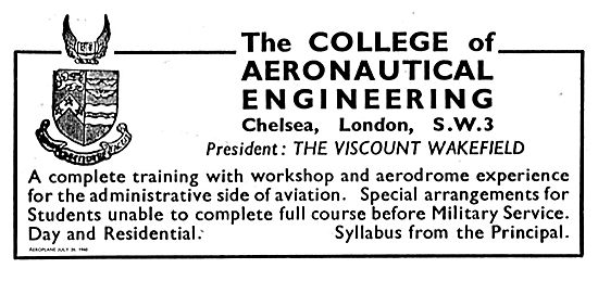 The College Of Aeronautical Engineering                          