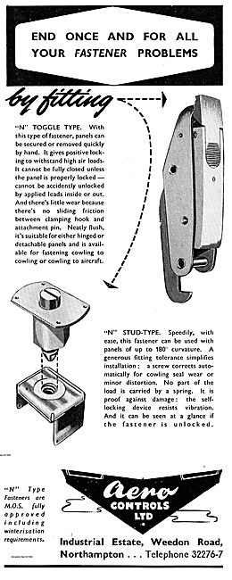 Aero Controls Fasteners For Aircraft Cowlings & Doors            