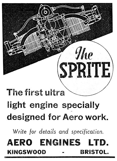 Aero Engines - Sprite Light Aircraft Engine.                     