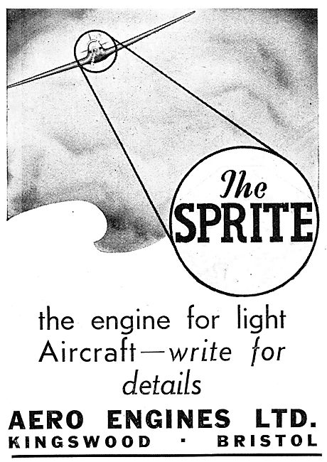 Aero Engines - Sprite Light Aircraft Engine.                     