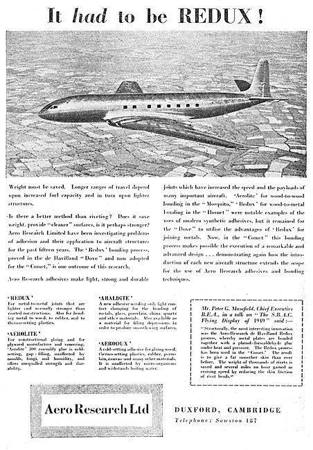 Aero Research REDUX Bonding                                      