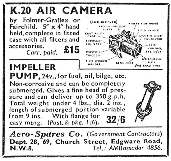 Aero-Spares Government Surplus K.20 Air Camera                   