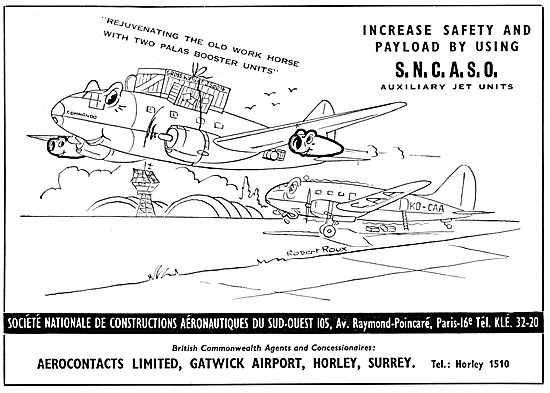 Aerocontacts Gatwick : SNCASO  APU's. SNASCO APU                 