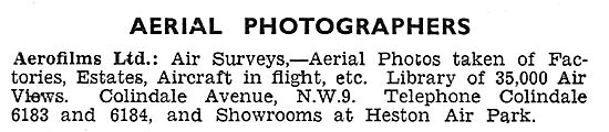 Aerofilms - Aerial Photography & Surveys 1931                    