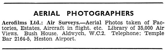 Aerofilms - Aerial Photography & Surveys                         