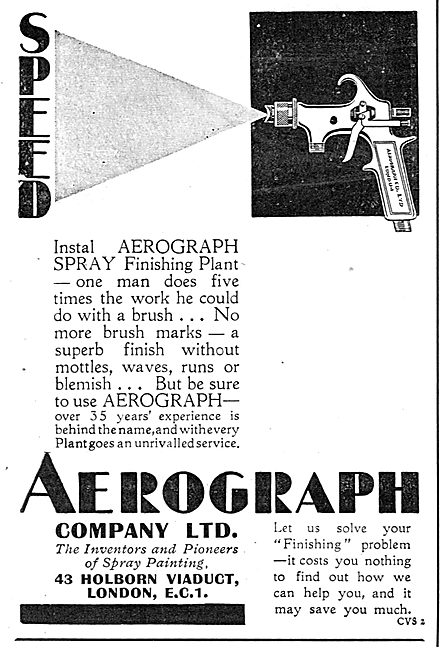 Aerograph Aircraft Spray Finishing Plant                         