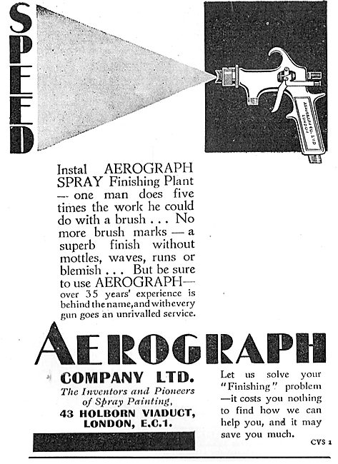 Aerograph Aircraft Spray Finishing Plant                         