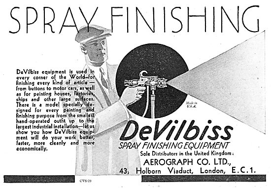 Aerograph DeVilbiss Spray Finishing Equipment                    