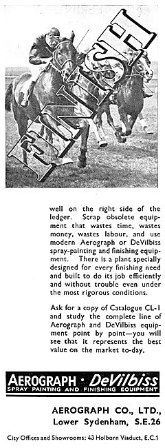 Aerograph DeVilbiss Paint Spraying Equipment 1933                