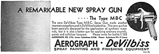 Aerograph DeVilbiss Lightweight Type MBC Spray Gun               