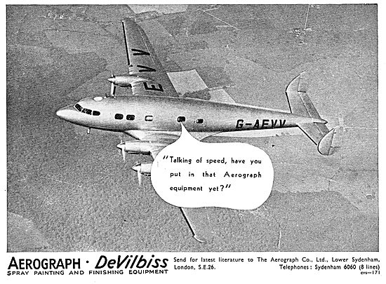 Aerograph DeVilbis Aircraft Paint Spraying Equipment             