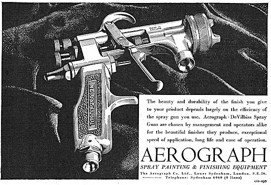 Aerograph Paint Spray Guns For Aircraft Finishing                