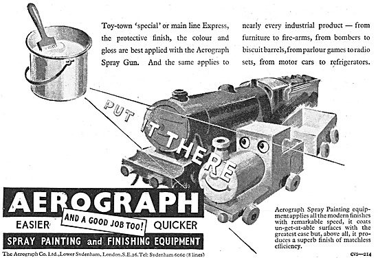 Aerograph Spray Painting & Finishing Equipment 1947              