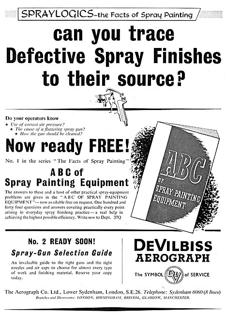 Aerograph DeVilbiss Spray Painting Equipment - Spray-Gun         