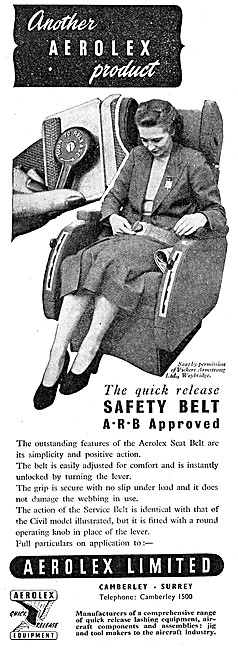 Aerolex Passenger Safety Belts                                   