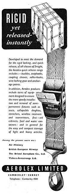 Aerolex Safety Belts & Cargo Lashing Straps                      