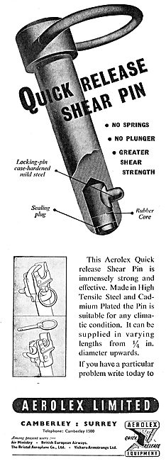 Aerolex Quick Release Gear, Cargo Fasteners & Harnesses          